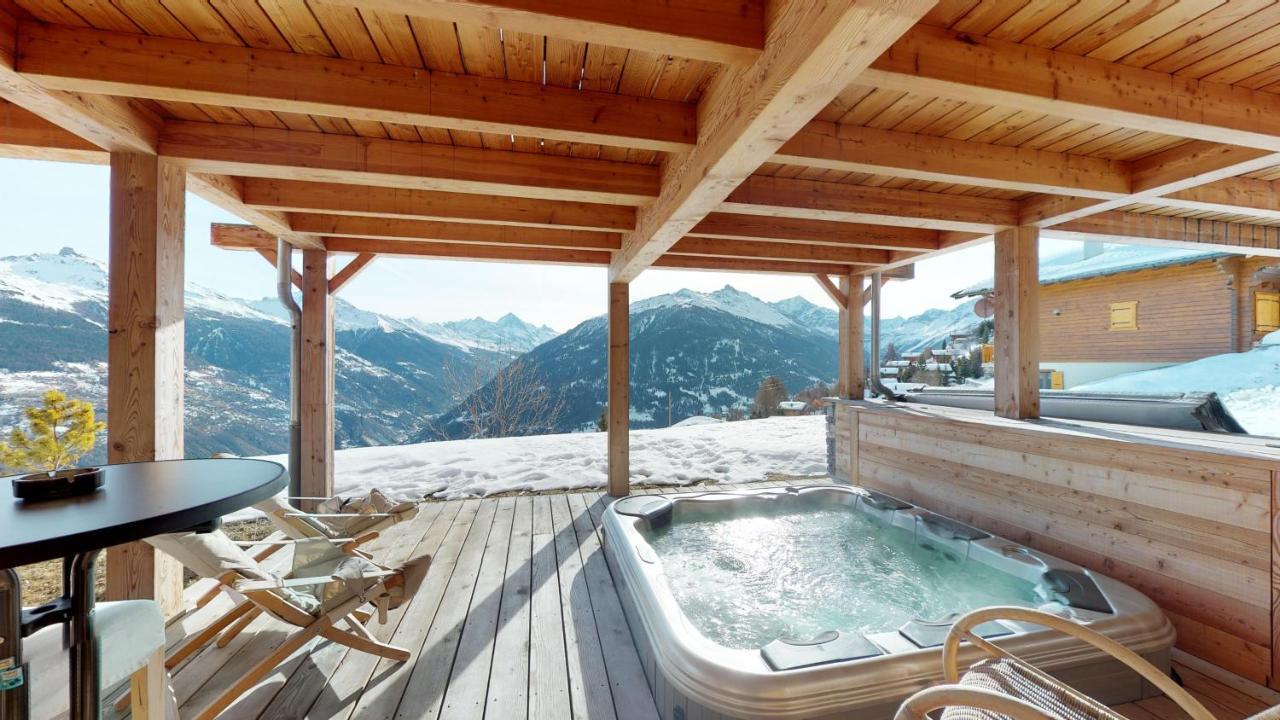 Etoiles Des Neiges Luxe & Jacuzzi Chalet 12 Pers By Alpvision Residences Hérémence Exterior foto