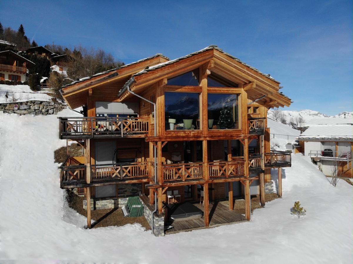 Etoiles Des Neiges Luxe & Jacuzzi Chalet 12 Pers By Alpvision Residences Hérémence Exterior foto